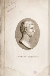 Porträt von Gaius Crispus Sallust (ca. 85-35 v. Chr.), graviert von Antonio Verico
